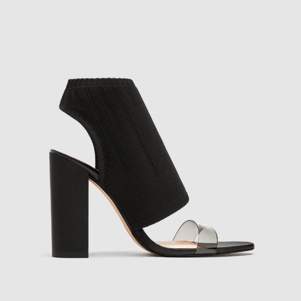 Zara Elastic/Clear Pumps